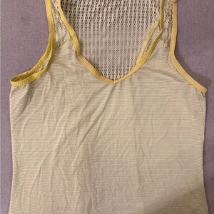 Lululemon Athletica Yellow Tank Top